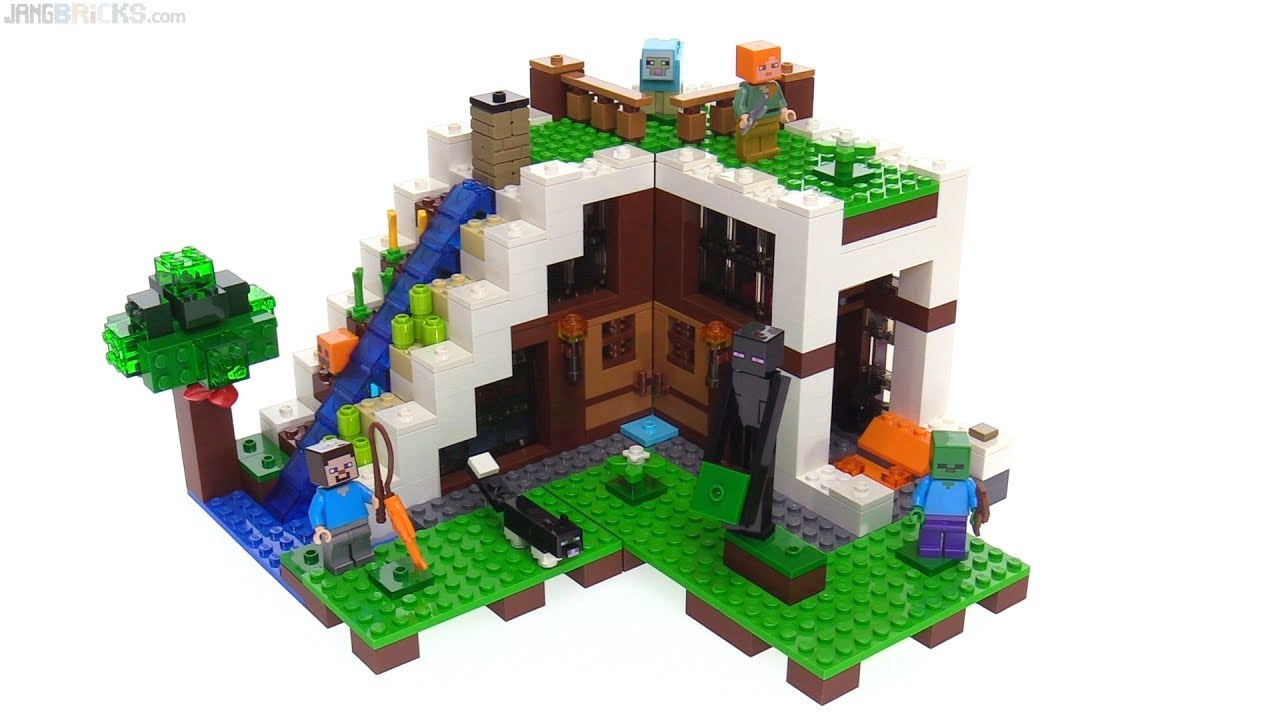 🔄 LEGO Minecraft 2017 Waterfall Base review! 21134 re upload