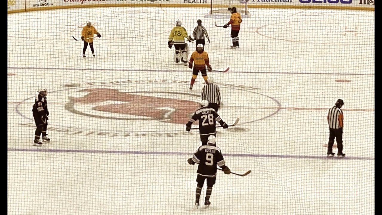 Jersey Daredevils play Blind Hockey at Devils NHL game