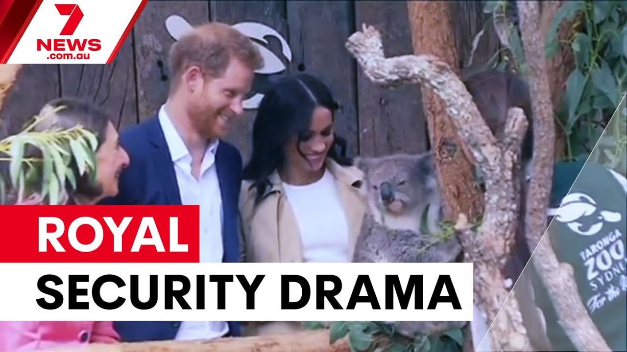 Визит Гарри и Меган в Мельбурн вызывает опасения по поводу безопасности | 7NEWS