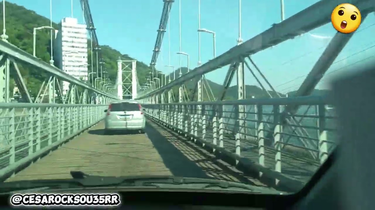 Travessia Ponte Pênsil São  Vicente, Praia Grande  SP.