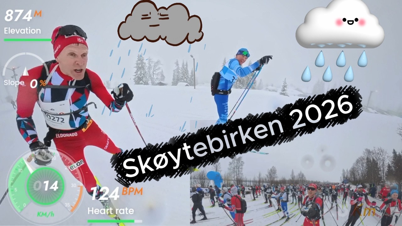 -Skøytebirken 2026- (03:04:36) på 16 minutter. Pulje 1 og M50-seier. Alle vant i dag!