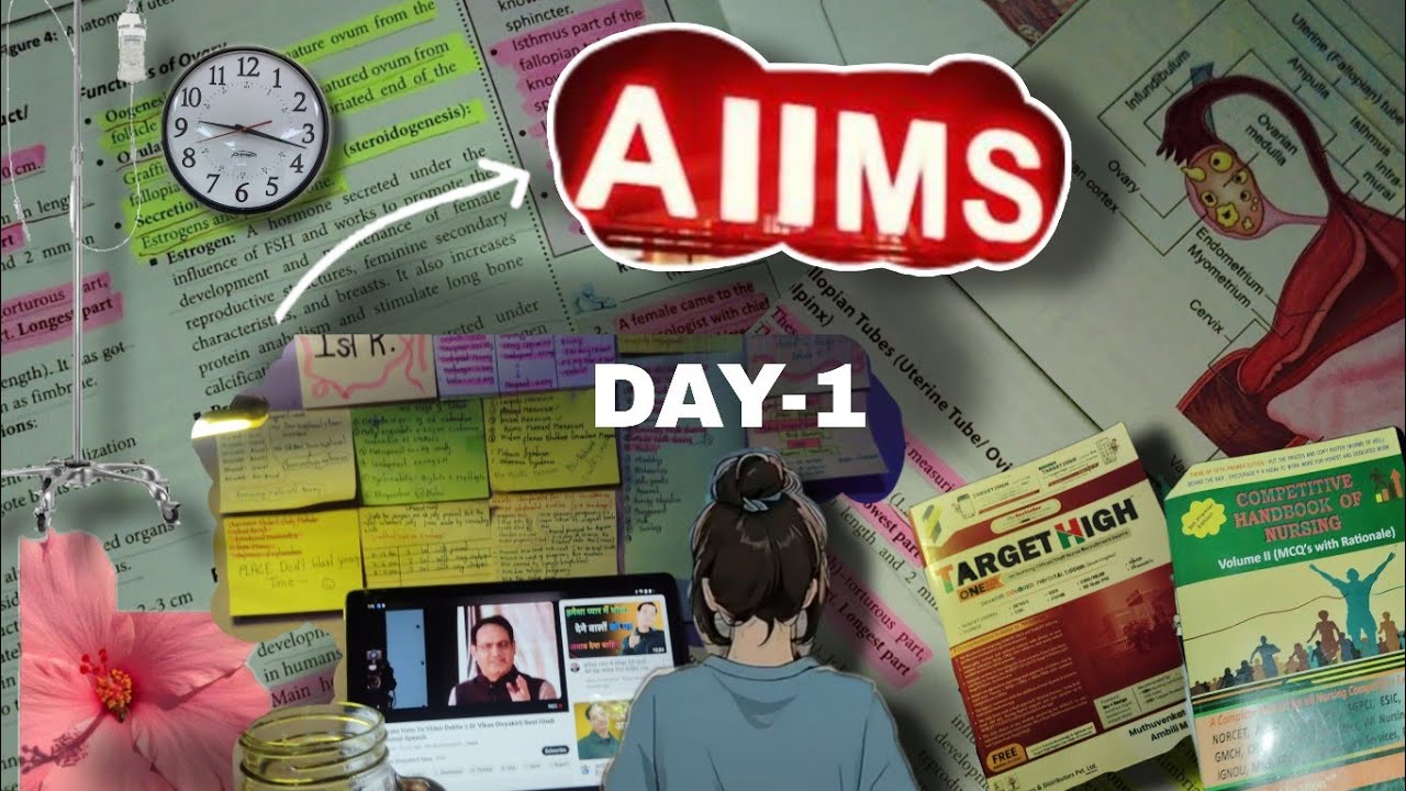 AIIMS NORCET PREPARATION with me #aiimsnorcetexam #nursingofficer #studewithme