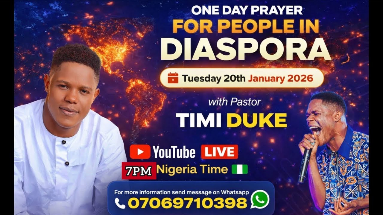 Prophetic prayer for people in Diaspora with pastor Timi Duke #viral