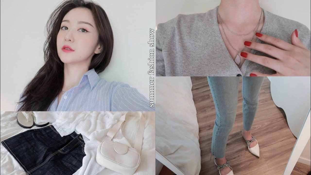 👗👡👛방구석 여름옷 패션쇼 / 10가지 데일리룩 /  원피스, 블라우스, 스커트, 와이드팬츠 등등 with 브랜디