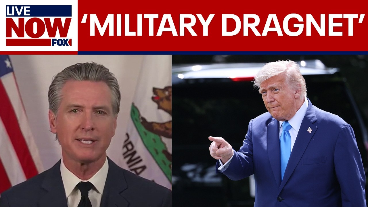 Newsom slams Trump's 'brazen abuse of power' amid LA protests | LiveNOW from FOX