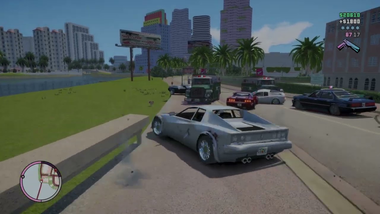 GTA Vice City Nextgen Edition VCPD Cheetah Vigilante Missions Police Chaos + Six Star Escape!