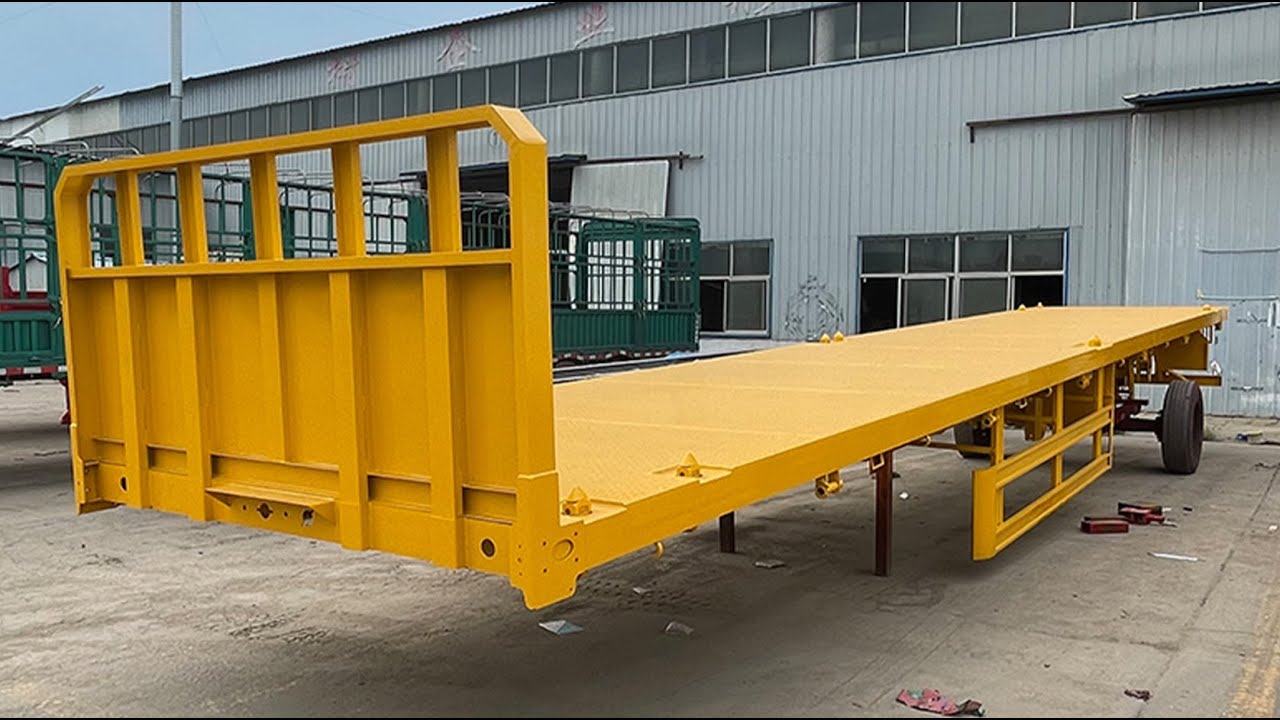 Customizable Flatbed Semi-Trailer from China | Aorun Brand | 20ft 40ft Container Locks