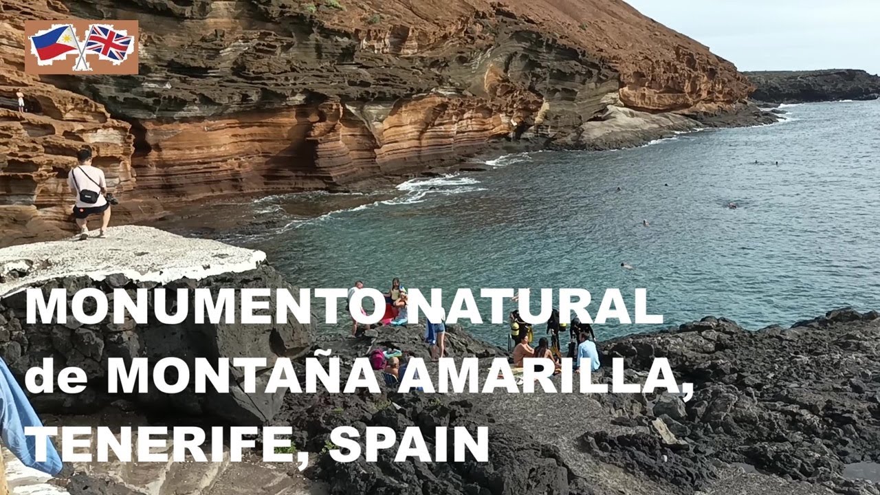 SPECTACULAR VIEWS AT MONUMENTO NATURAL de MONTAÑA AMARILLA IN TENERIFE, CANARY ISLANDS, SPAIN