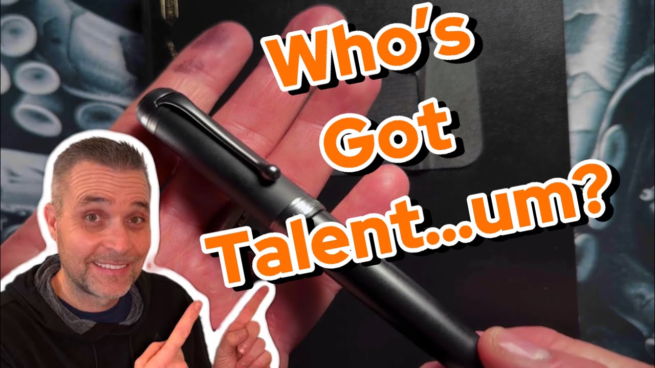 Aurora Talentum Black Ops Fountain Pen Review & Drawing – Sleek, Smooth, and Stealthy!