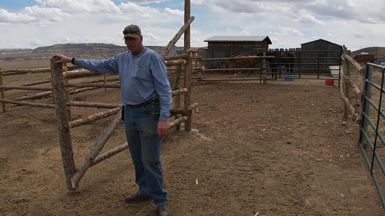 How to build a gate from poles and posts for a corral finale
