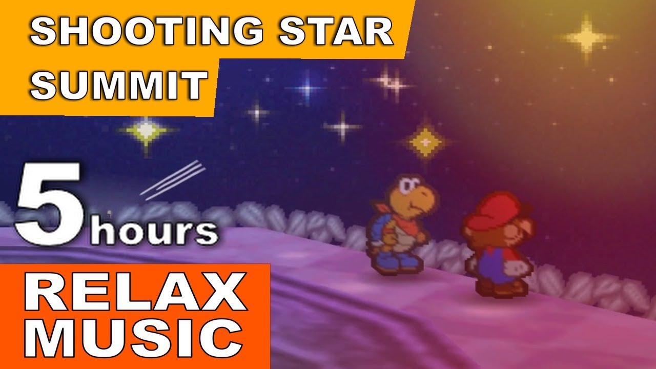 5 hours of Shooting Star Summit music from Paper Mario 64 - Calm , Sleep , Relaxation Music HD 1080p