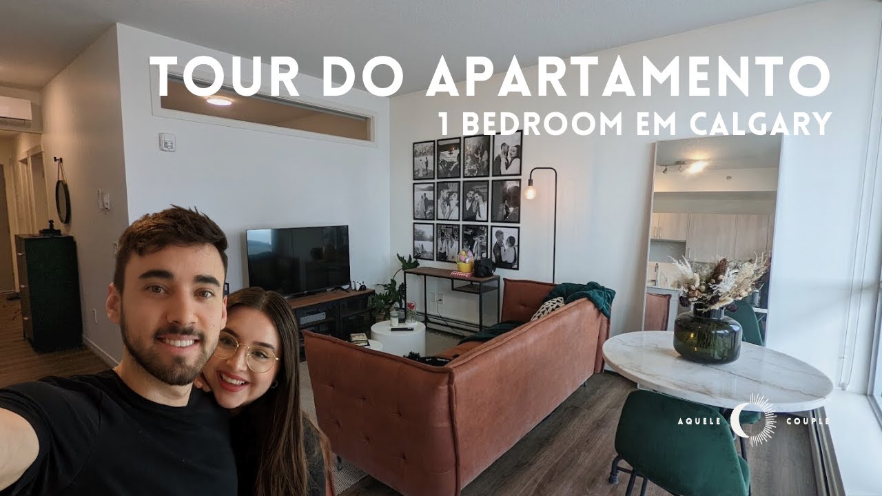 TOUR PELO APARTAMENTO EM CALGARY 🏡🇨🇦 | Aluguel de apartamento em Downtown Calgary por $1,300!