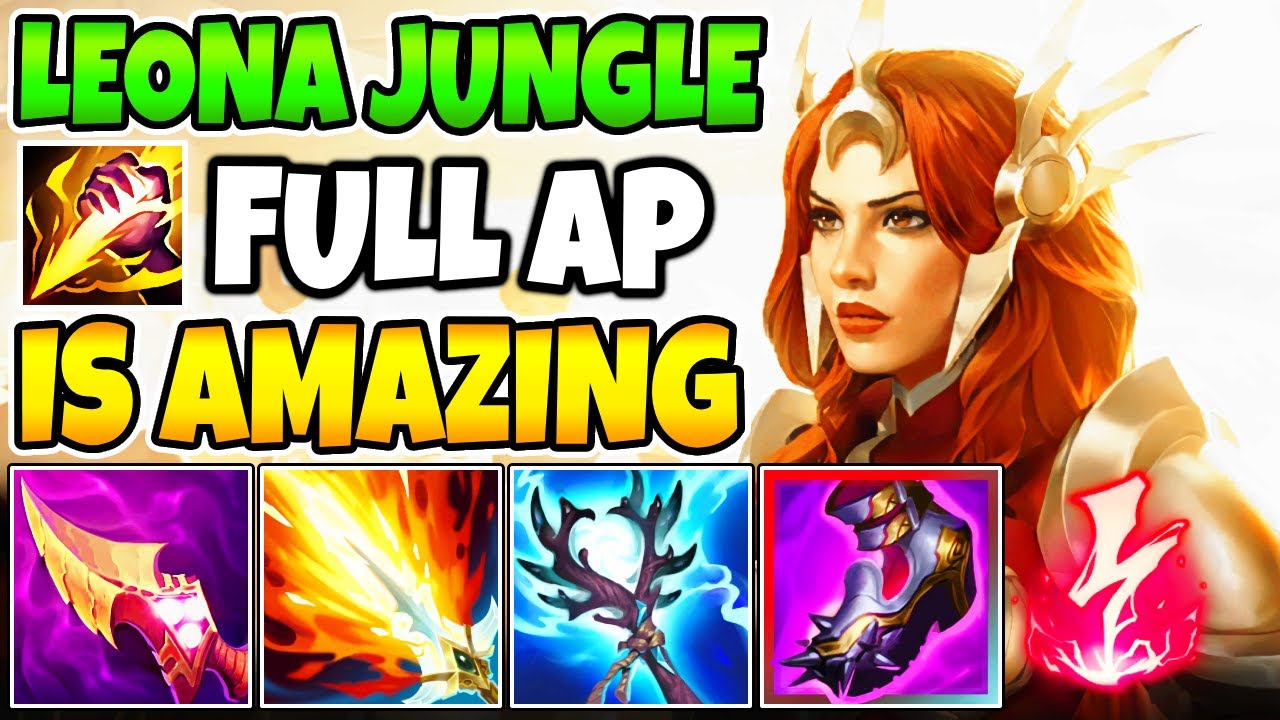 AP LEONA JUNGLE with NASHOR'S TOOTH is INSANE (NEW FULL BURST DAMAGE BUILD & RUNES)
