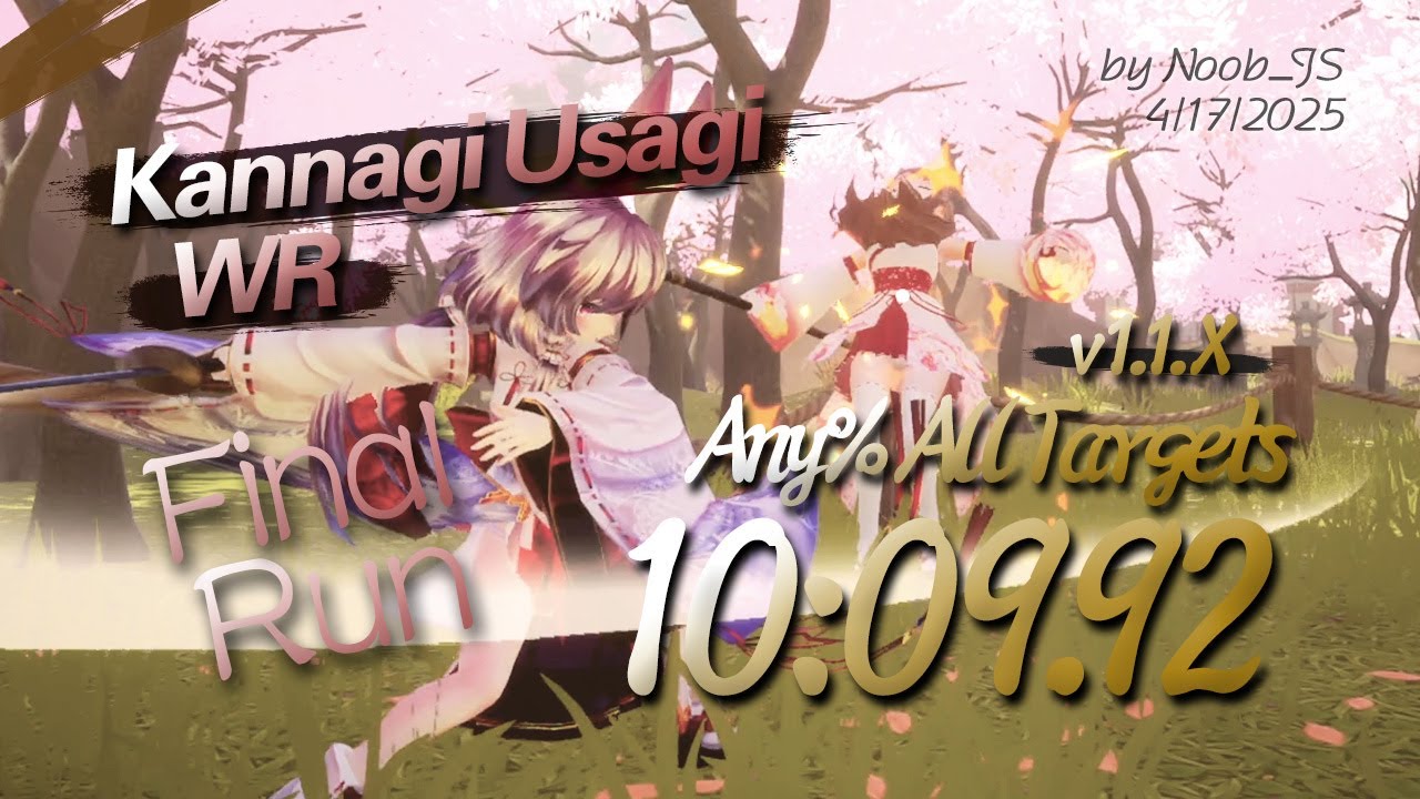 Kannagi Usagi v1.1.X All Targets Any% SpeedRun in 10:09.92 RTA World Record