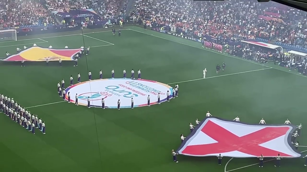 Women&rsquo;s EURO 2025 Final match opening ceremony including Nationals anthems