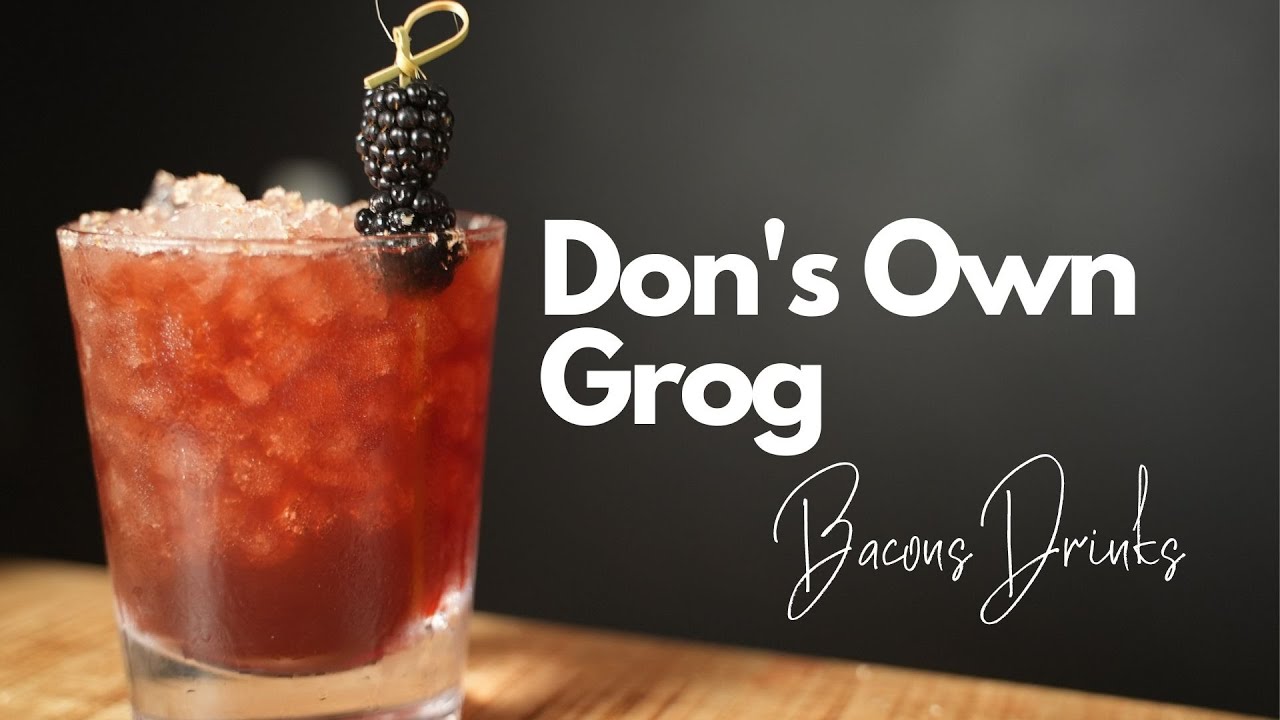 Don's Own Grog- A Refreshing BlackBerry Tiki Cocktail!