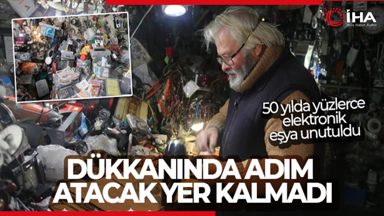 Dükkanında Adım Atacak Yer Kalmadı: 50 Yılda Yüzlerce Elektronik Eşya Unutuldu