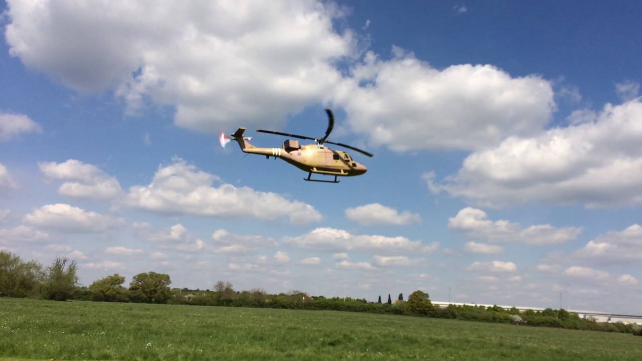 450 scale rc Westland Lynx AH-1 Test Flight