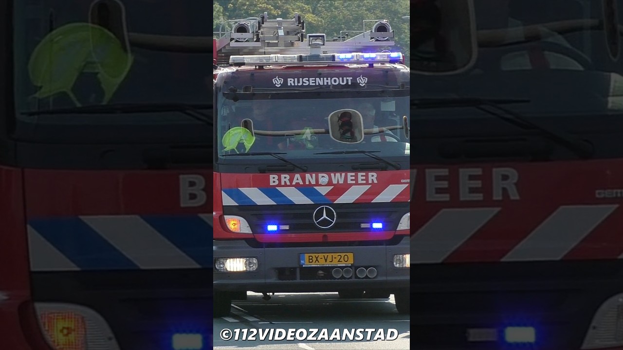 #Brandweer Rijsenhout met spoed naar een grote brand in Haarlem! #feuerwehr #firebrigade #112 #911
