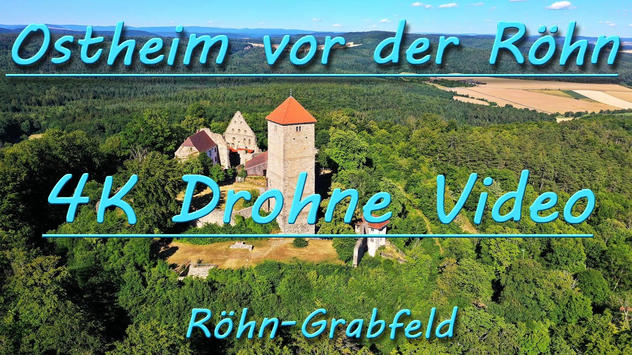 Ostheim vor der R&ouml;hn von oben. Luftbild