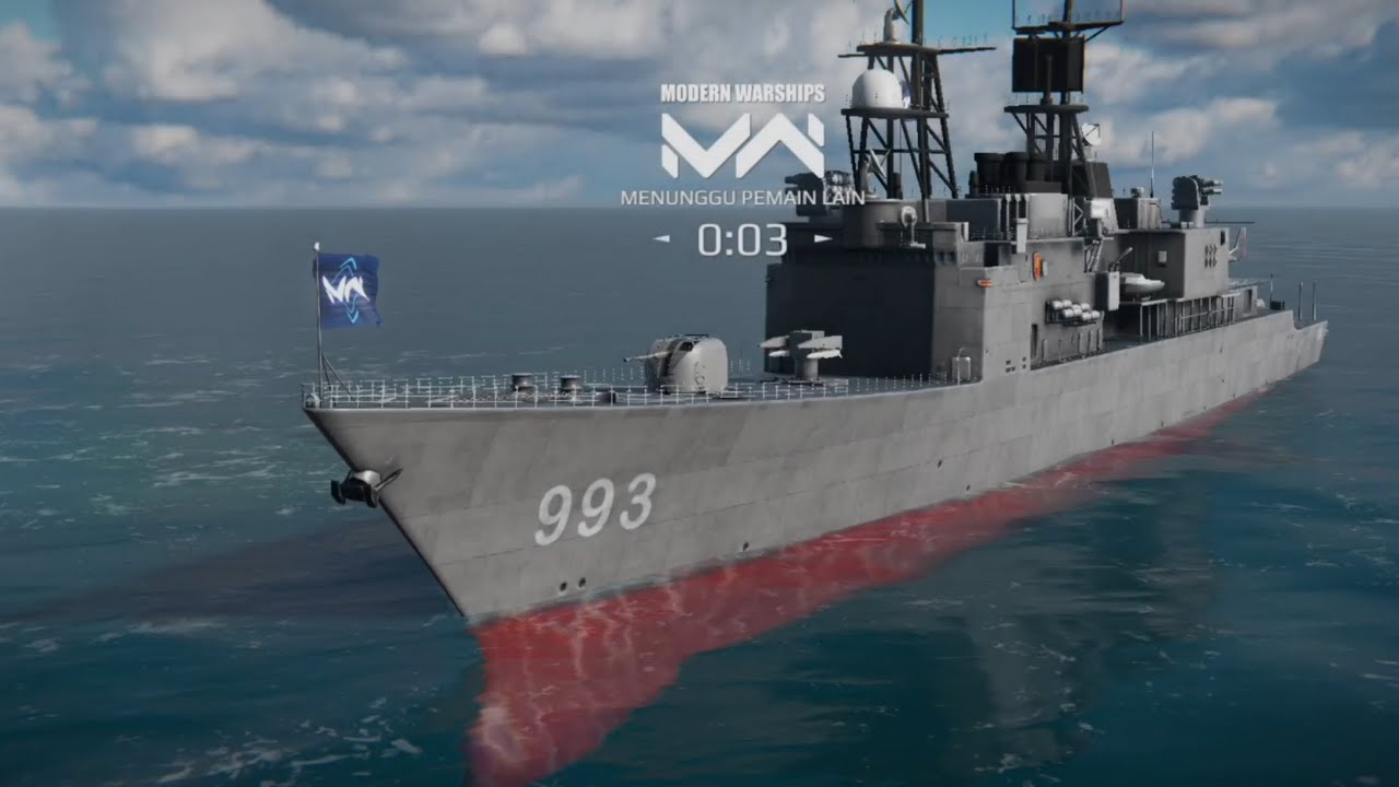 Aku kembali memainkan game Modern Warships