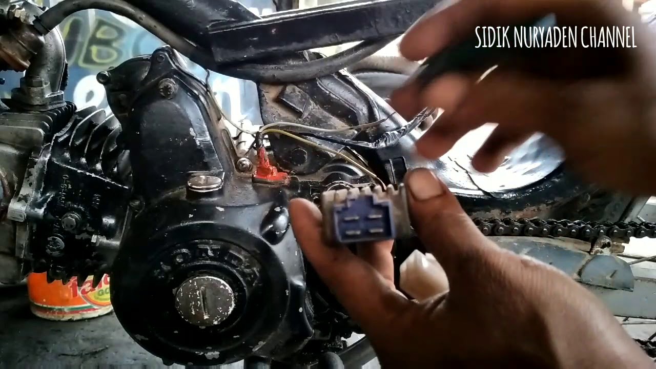 Cara Merakit Jalur Kabel Lampu Honda Supra,grand,legenda,dri spul Kiprok.Motorcycle Light Track raft