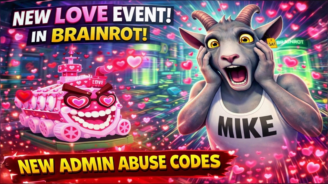 Brainrot LOVE EVENT Update EVERY Admin Code! (Fortnite Steal the Brainrot Admin Abuse!)