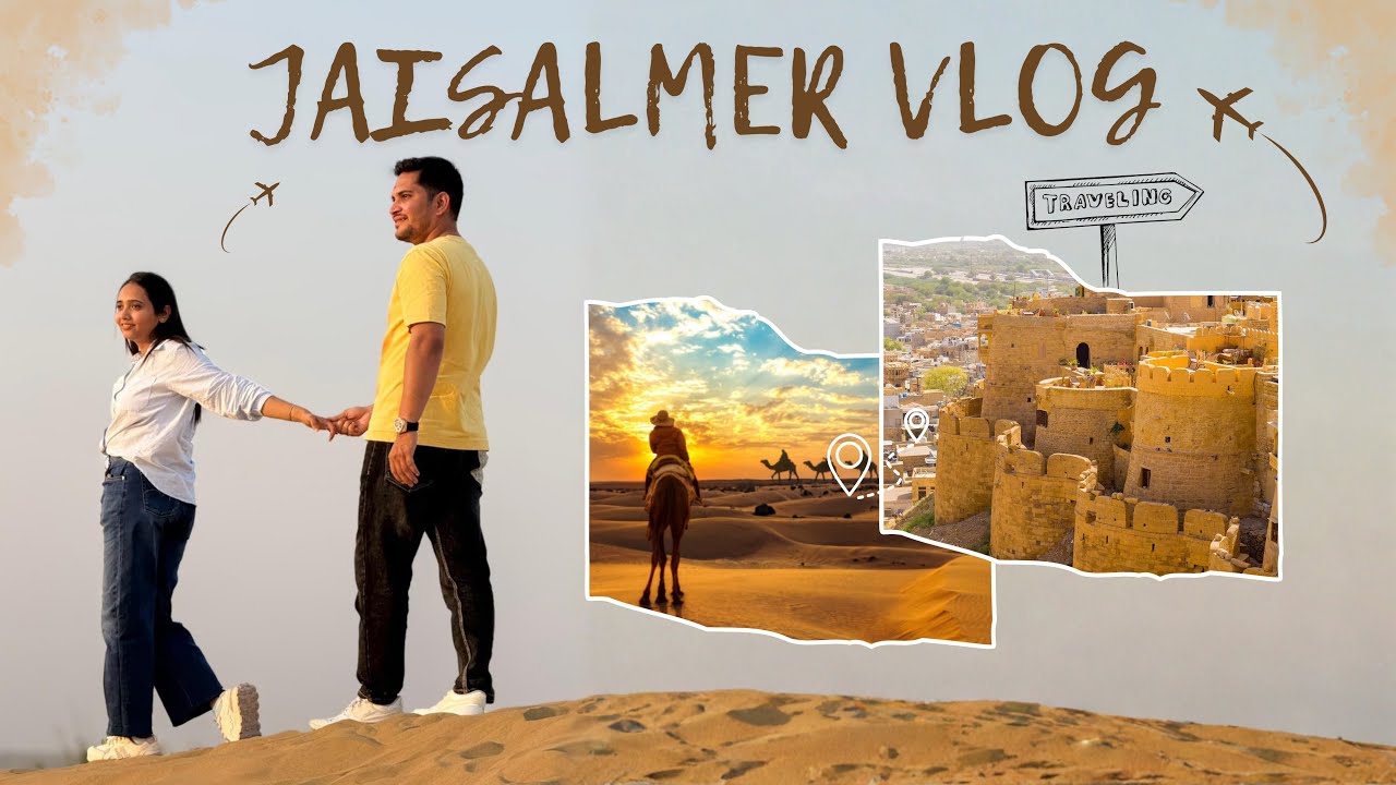 જેસલમેર માં દિવાળી ની રજાઓ 😜 || Explore Jaisalmer Fort & City || Desert 🏜️ Camping || Gadisar Lake 
