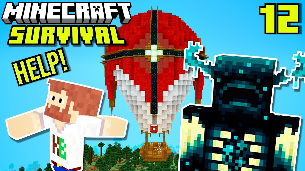 EPISCH GEVECHT met de WARDEN en MOB FARM UPGRADE in Minecraft Survival! #12