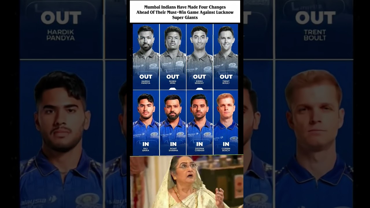 MI SHOCKS FANS! 😱 4 BIG CHANGES vs LSG | Rohit Sharma Returns 🔥 MI vs LSG IPL 2026
