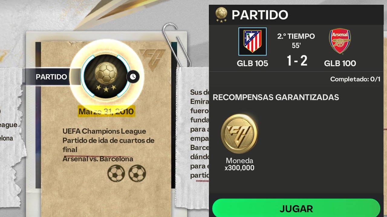 ARSENAL VS ATLÉTICO DE MADRID (FC MOBILE 25)