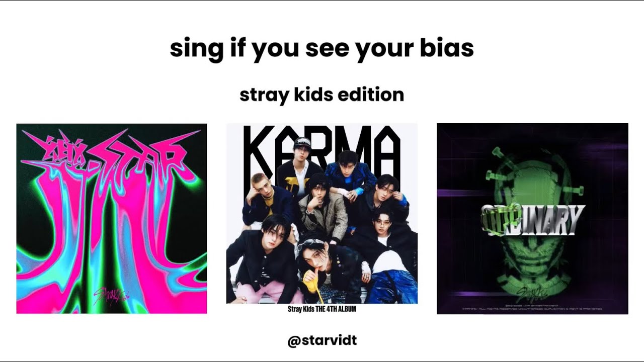 sing if you see your bias (stray kids edition)