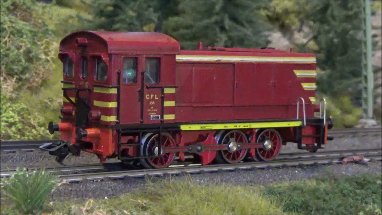 Vorbild & Modell: Diesellokomotive 455 der luxemburgischen Staatsbahn - (M&auml;rklin, Umbau aus 3136)