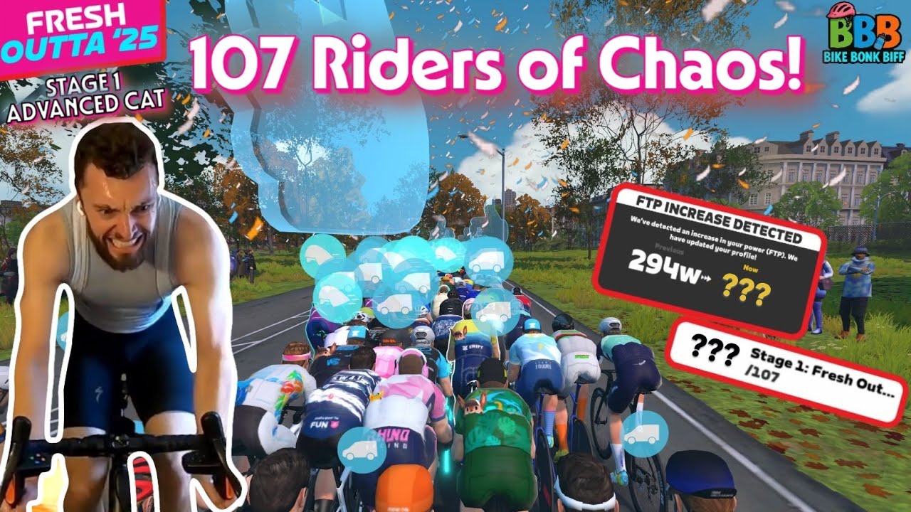 107 Riders of Chaos! | Zwift Race – Fresh Outta ’25 (Advanced Cat, Prospect Park Loop)