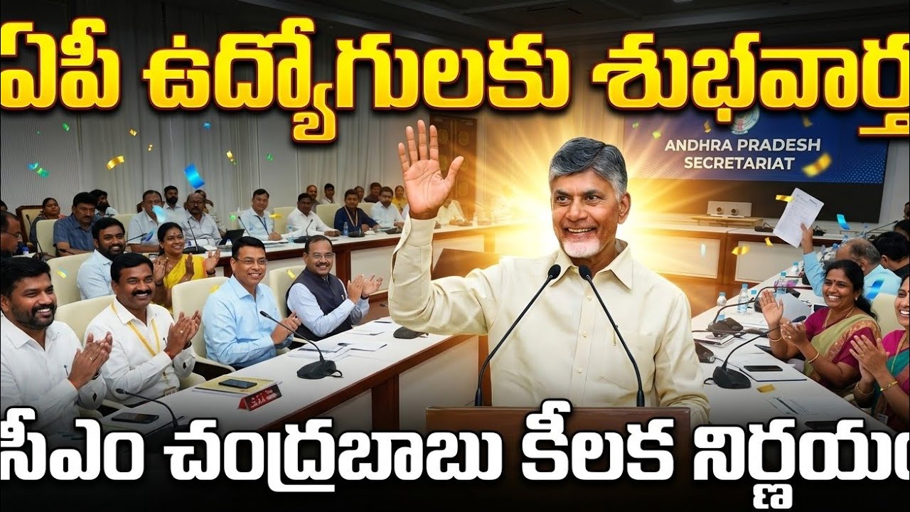 ఏపీ ఉద్యోగులకు శుభవార్త చెప్పిన సీఎం చంద్రబాబు || ఆదేశాలు జారీ చేసిన  ముఖ్యమంత్రి |{ AP Employees