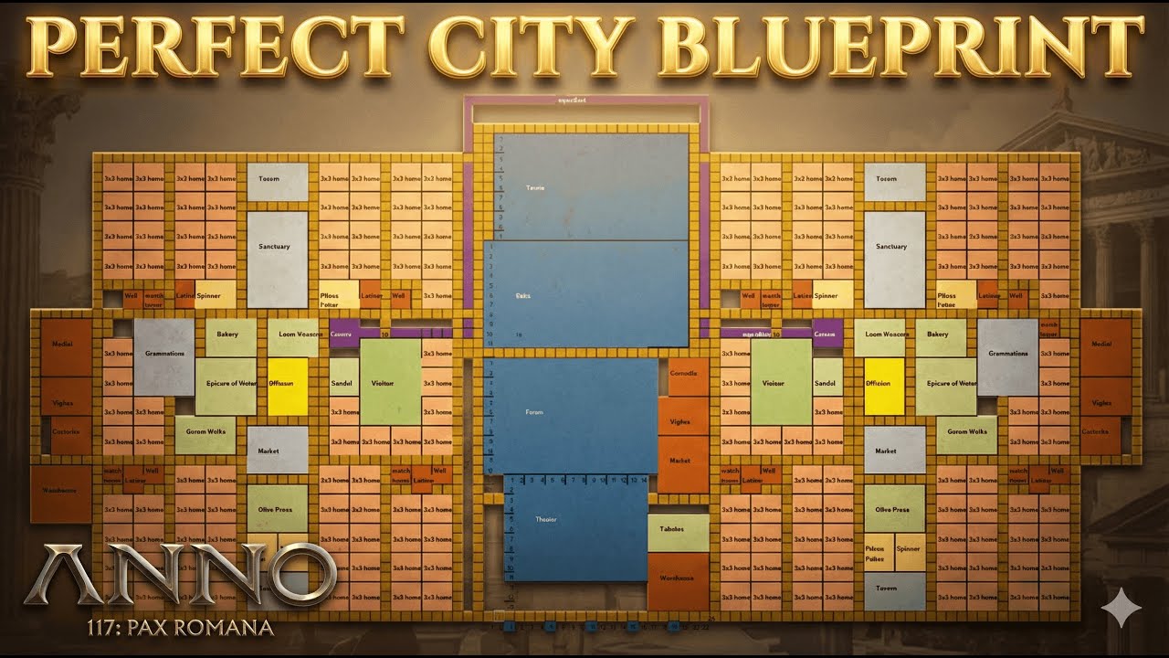 Anno 117 Perfect City Blueprint