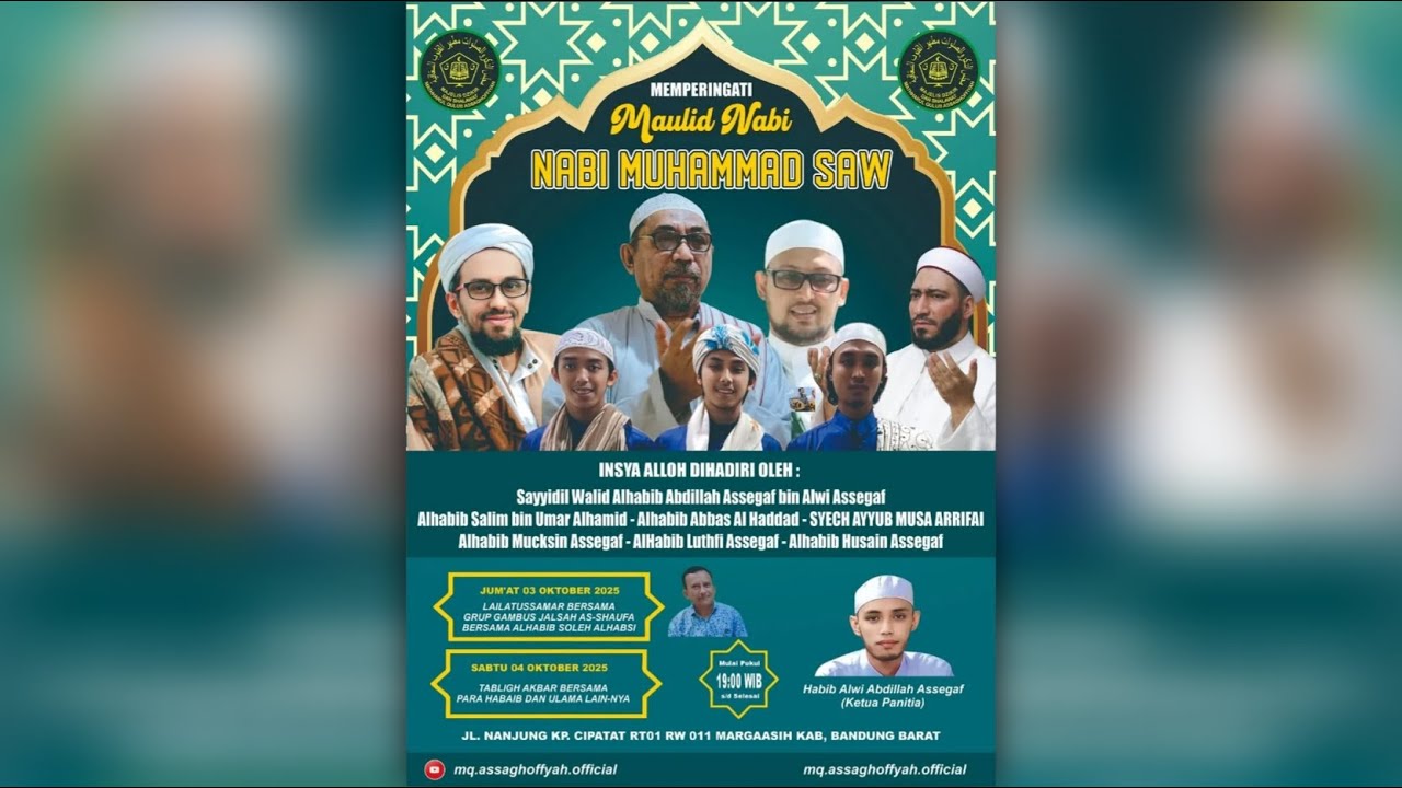 🔴(LIVE) Lailatussamar Peringatan Maulid Nabi Muhammad SAW | Majelis As Saghoffiyah