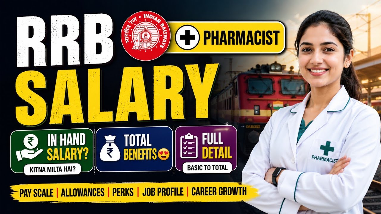 RRB Pharmacist Salary 2026 | In Hand Salary? Total Benefits 😍 Complete Salary Breakdown