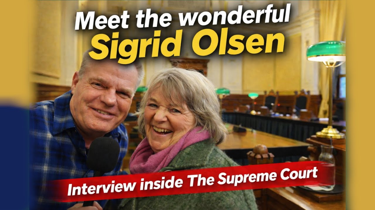 Meet the wonderful Sigrid Olsen from Norway. Interview inside the Supreme Court.