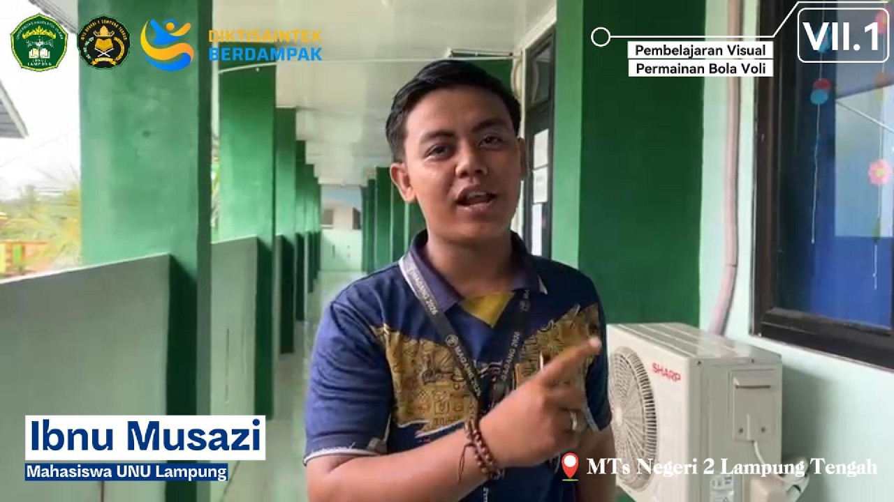 Pembelajaran Visual Permainan Bola Voli Pada Peserta Didik Kelas VII.1 MTs Negeri 2 Lampung Tengah