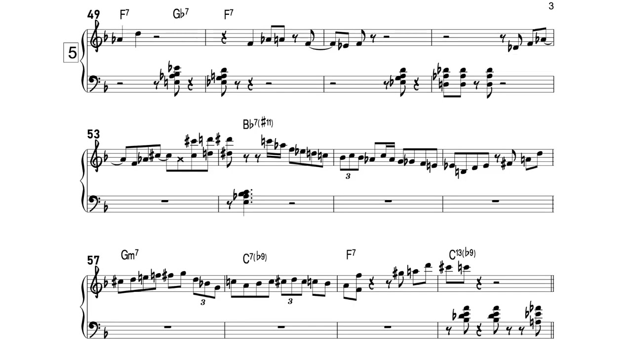 billie's bounce  - george benson (herbie hancock's full solo transcription)