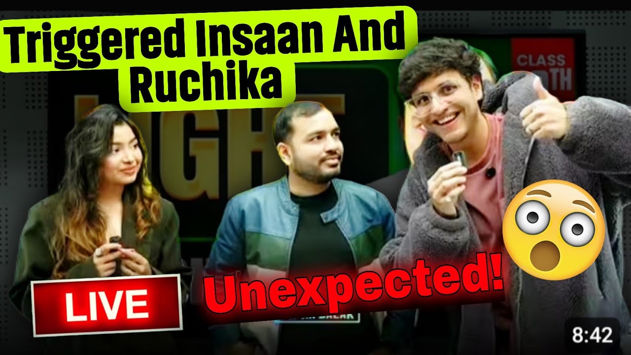 Triggered Insaan And Ruchika Ki RAID In Alakh Sir Live Class 🤯 |PW 