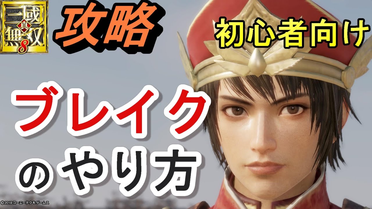 真・三國無双8【攻略】ブレイクとガードカウンターのやり方/陸遜でプレイ/初心者向け 真・三國無双8 Dynasty Warriors 9