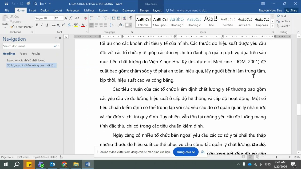 Lựa chọn chỉ số chất lượng y tế để đo lường tại cơ sở y tế như thế nào?