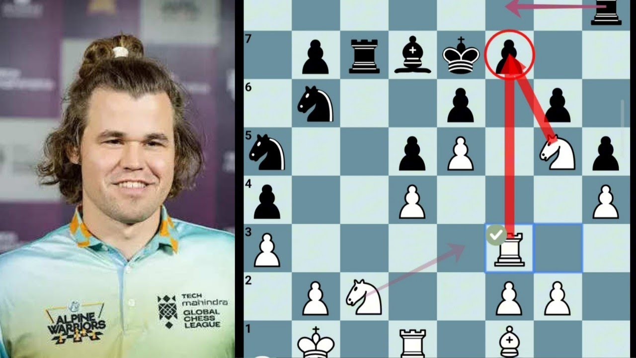 magnus carlsen vs arjun erigaisi|FIDE world blitz team 2024|Aug 5|french defense|1-0