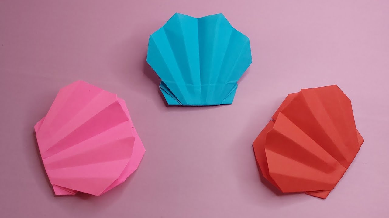 How to make Origami Sea Shell Easy | Cara membuat Origami Kerang Laut