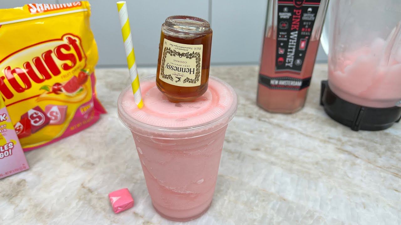 Pink Starburst Hennessy Daiquiri