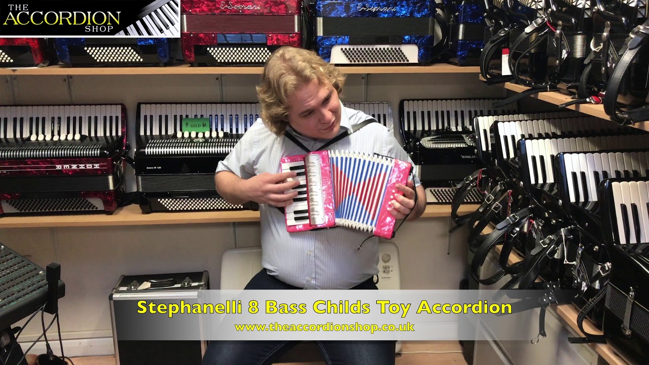 Stephanelli 8 Bass Childs Toy Accordion