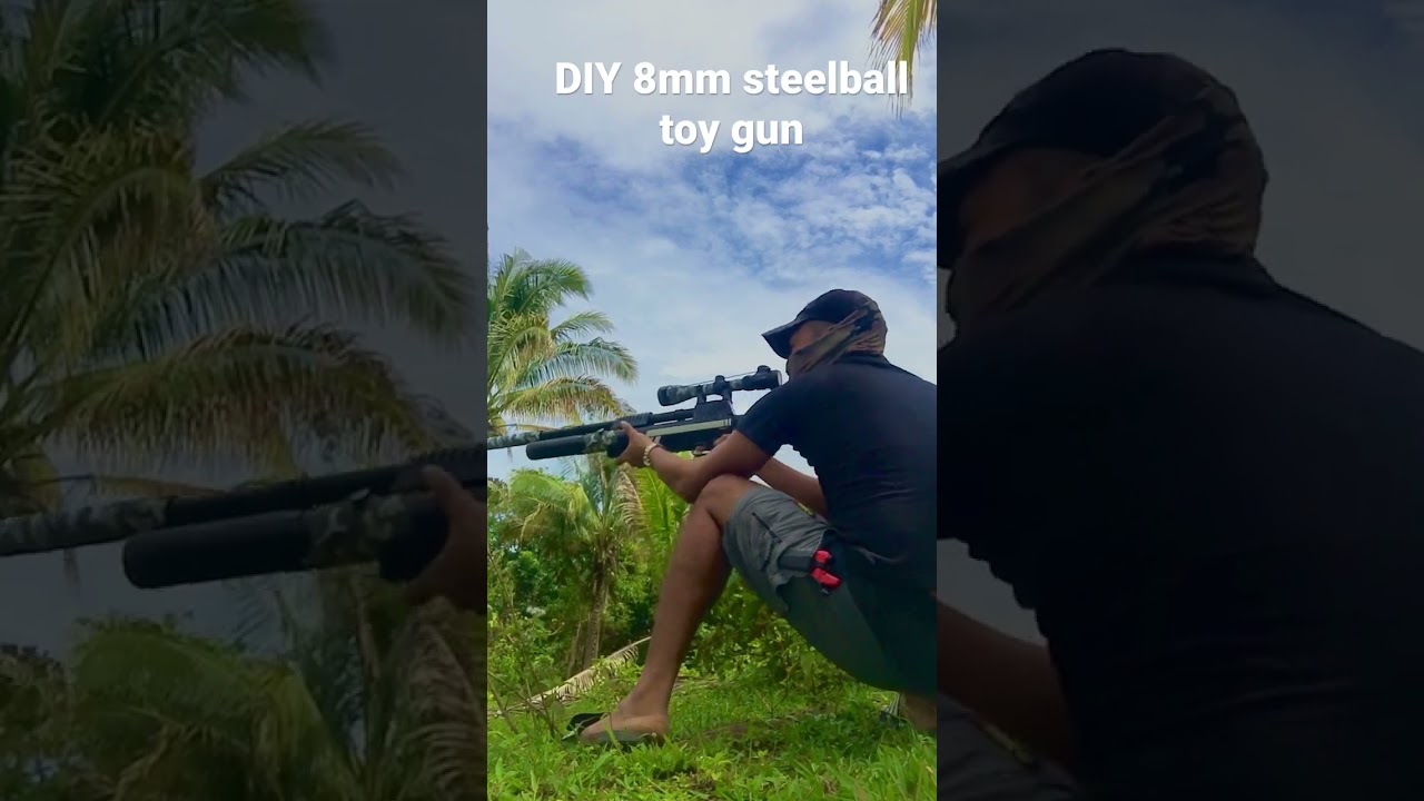 DIY 8mm steelball PVC toy gun #diy