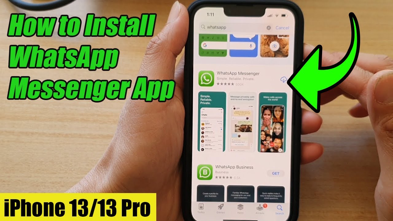 iPhone 13/13 Pro: как установить приложение WhatsApp Messenger